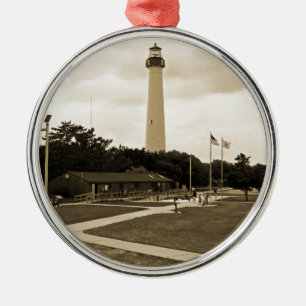 Cape May Lighthouse Metal Ornament