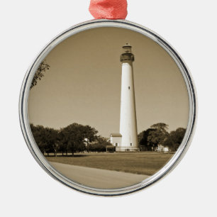 Cape May Lighthouse Metal Ornament