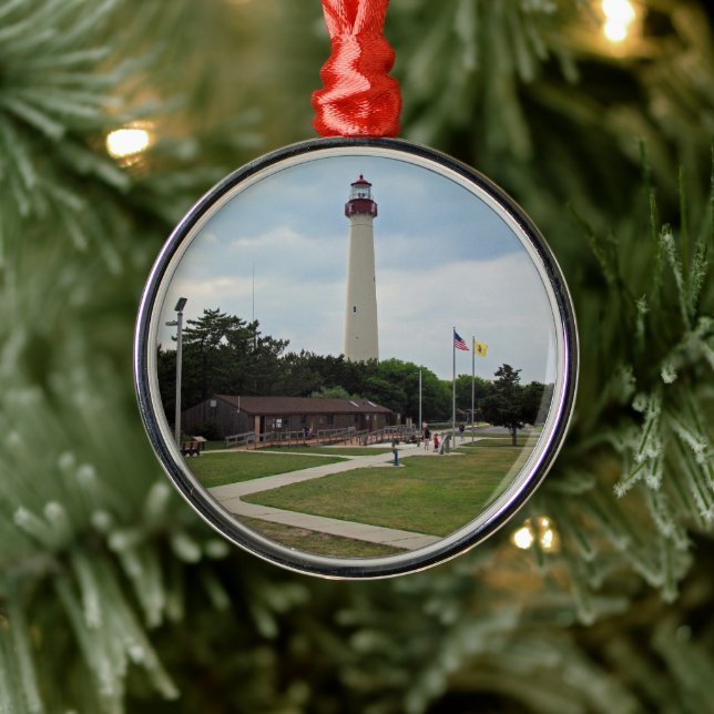 Cape May Lighthouse Metal Ornament (Tree)
