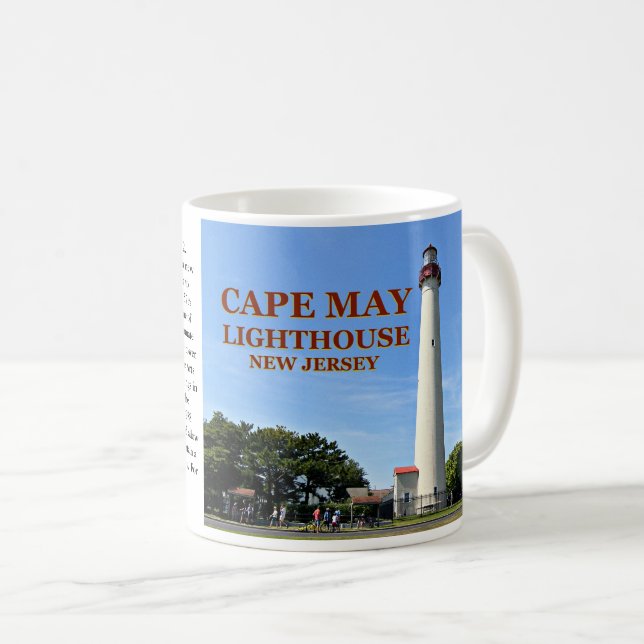 Cape May Lighthouse, New Jersey Mug (Devant droit)