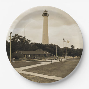 Cape May Lighthouse Paper Plate