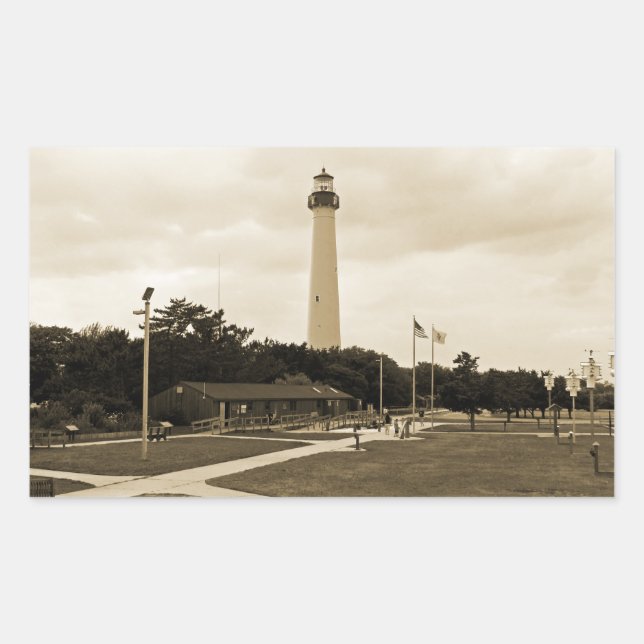 Cape May Lighthouse Sticker (Front)