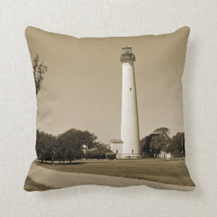 Cape May Lighthouse Throw Pillow
