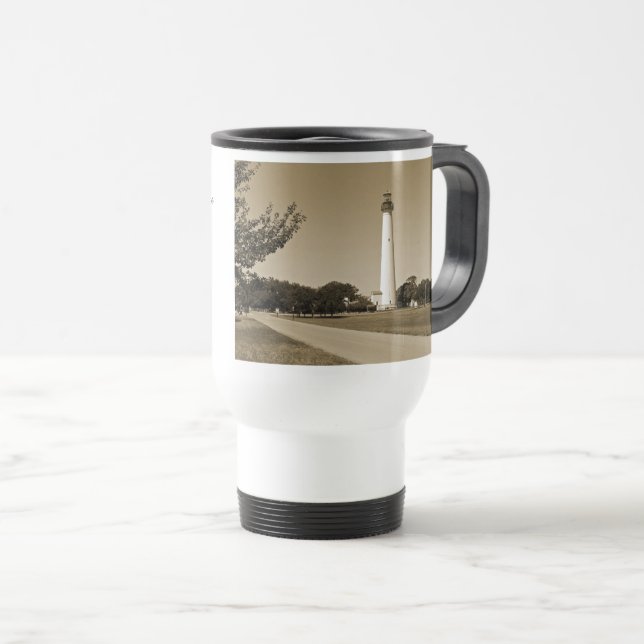 Cape May Lighthouse Travel Mug (Front Right)
