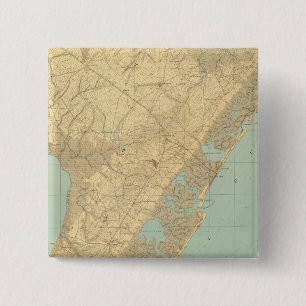 Cape May, New Jersey 2 Inch Square Button