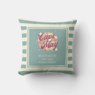 Cape May New Jersey beach house home decoration Throw Pillow