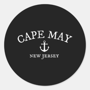 Cape May New Jersey Classic Round Sticker