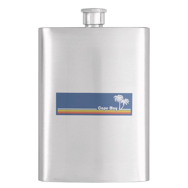 Cape May, New Jersey Hip Flask (Front)