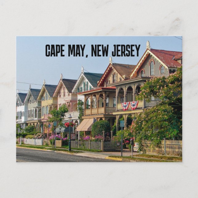 CAPE MAY, NEW JERSEY HOUSES POSTCARDS (Front)