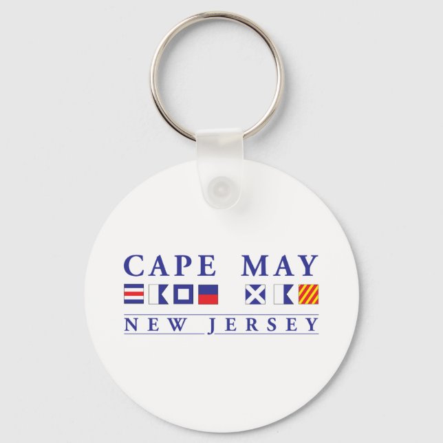 Cape May New Jersey Keychain (Front)