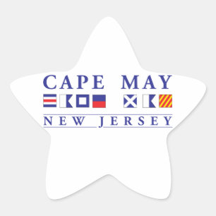 Cape May New Jersey Star Sticker