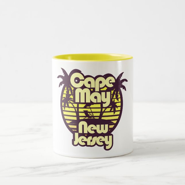 Cape May,New Jersey Two-Tone Coffee Mug (Center)