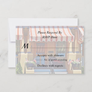 Cape May NJ - Porch With Wicker Chair RSVP Card