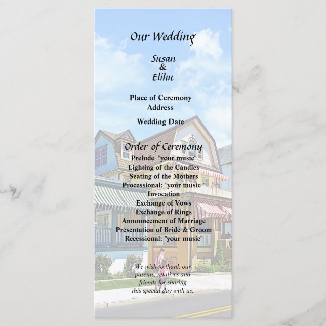 Cape May NJ - Sisters Walking Down Perry Street Program (Front)