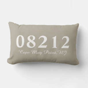 Cape May Point NJ 08212 Zip Code First Home Gift L Lumbar Pillow