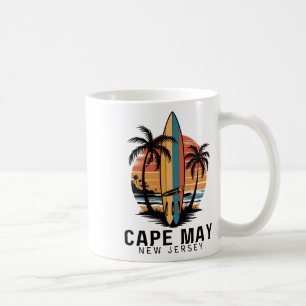 Cape May Point State Park New Jersey Surfing Surfe Coffee Mug