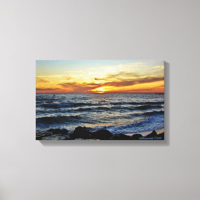 Cape May Point Sunset Canvas Print (Front)