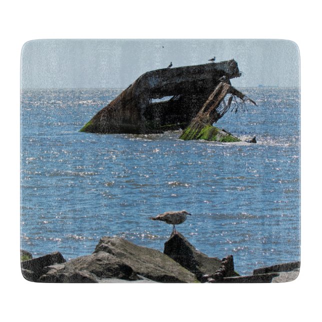 Cape May Shipwreck Cutting Board (Front)