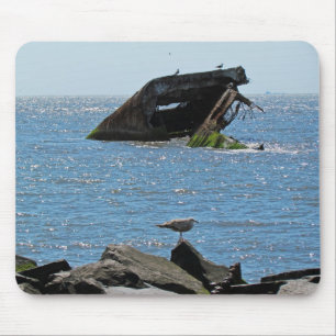 Cape May Shipwreck Mouse Pad