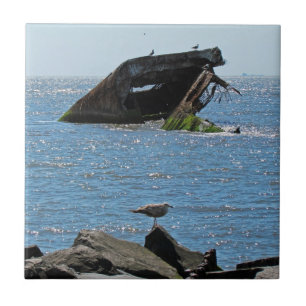 Cape May Shipwreck Tile