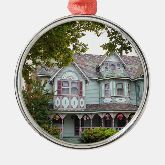 Cape May Victorian Metal Ornament (Front)