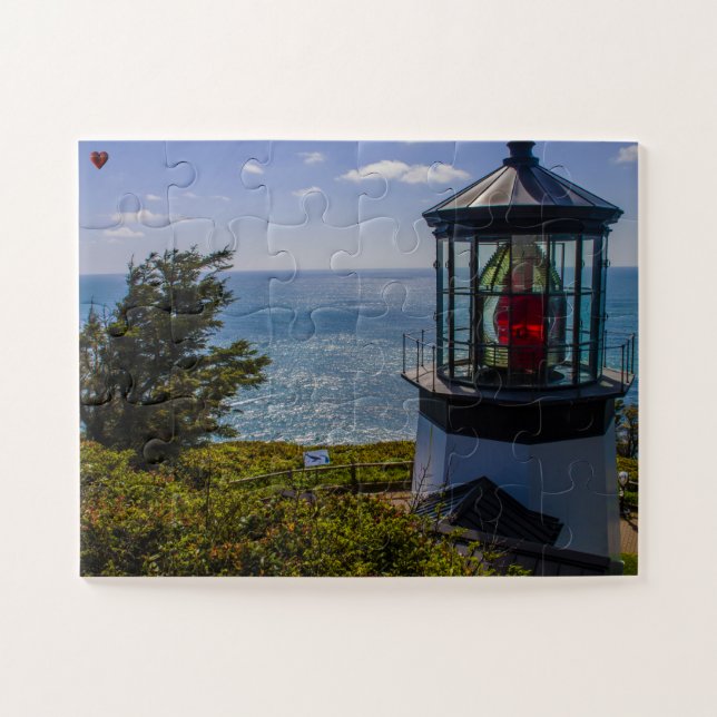 Cape Mears Lighthouse Oregon. Jigsaw Puzzle (Horizontal)