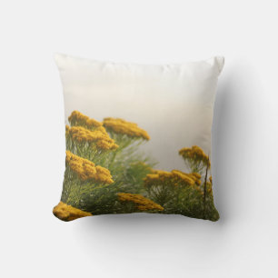Cape Misty Yellow Flowers Pillow