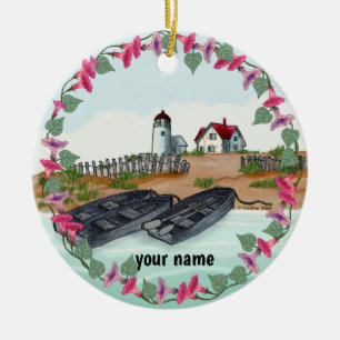 Cape Neddick Lighthouse Ceramic Ornament