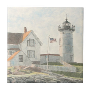 Cape Neddick Lighthouse Tile