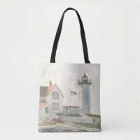 Cape Neddick Lighthouse Watercolor