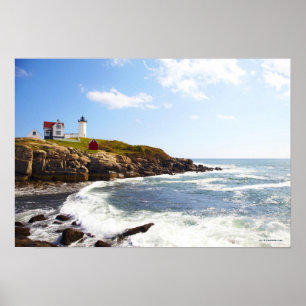 Cape Neddick 'Nubble' Lighthouse in Maine Poster