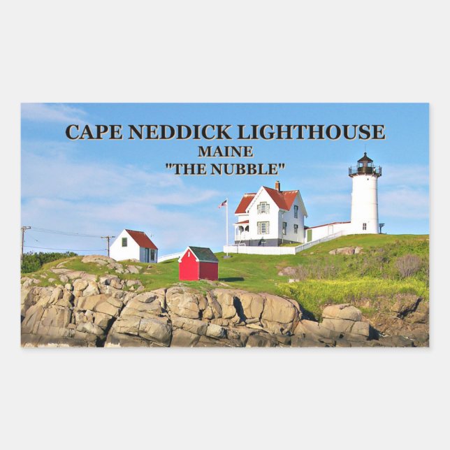 Cape Neddick, "the Nubble", Lighthouse Stickers (Front)