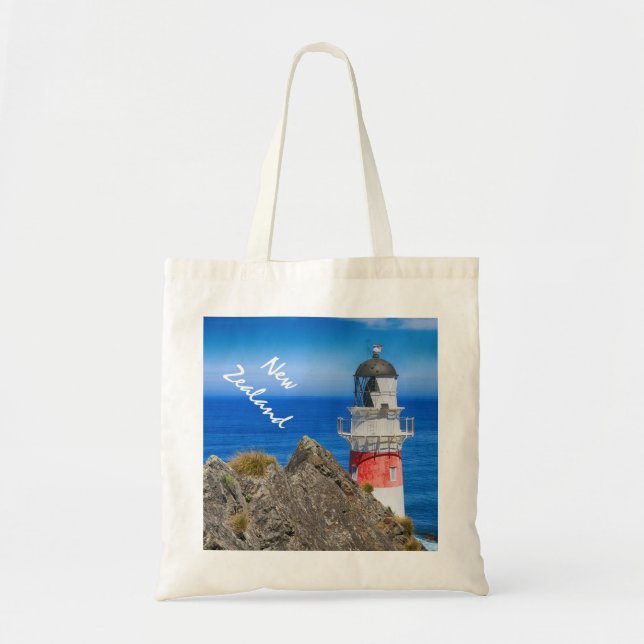 Cape Palliser New Zealand Lighthouse Tote Bag (Front)
