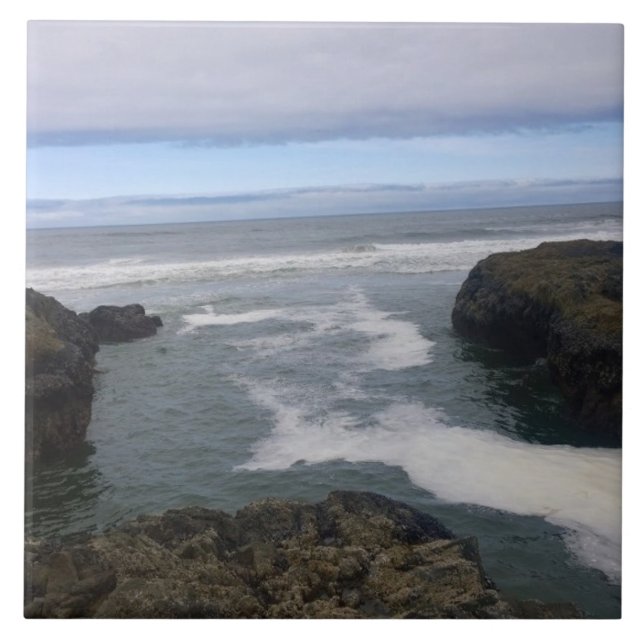 Cape Perpetua, Oregon Coast Tile (Front)