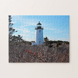 Cape Poge Lighthouse, Massachusetts Chappaquiddick Jigsaw Puzzle
