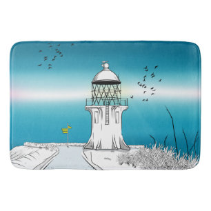 Cape Reinga Lighthouse NZ Bath Mat