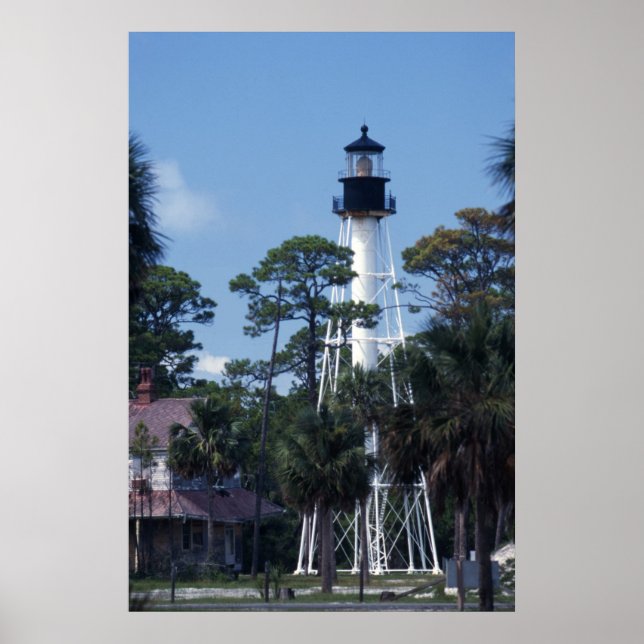 Cape San Blas Lighthouse Poster (Front)