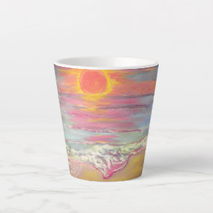Cape San Blas Sunset Beach Latte Mug