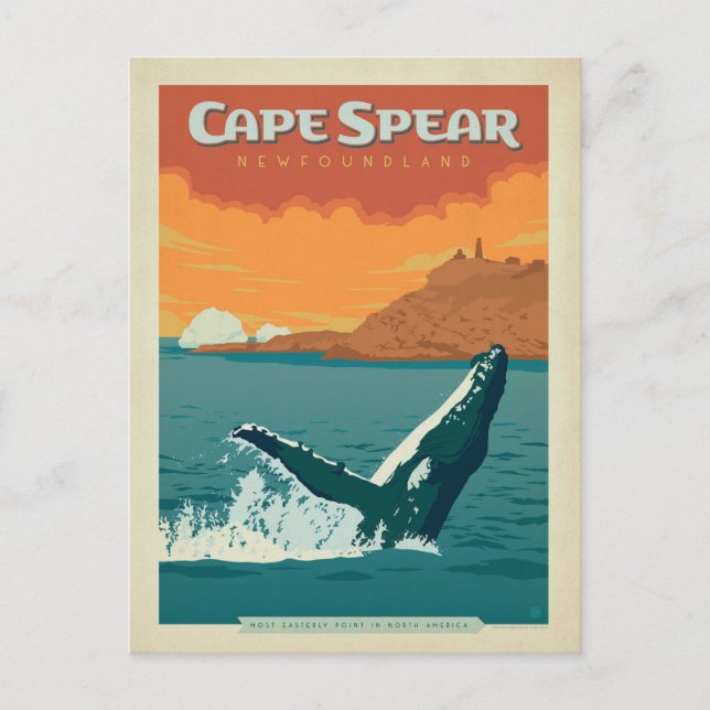 Cape Spear, Newfoundland Postcard (Front)