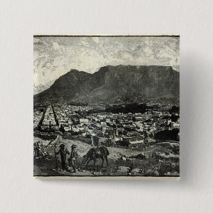 Cape Town 2 Inch Square Button