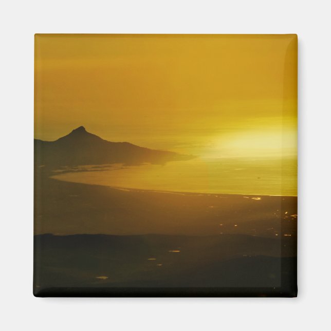 Cape Town aerial view at sunset Magnet (Front)
