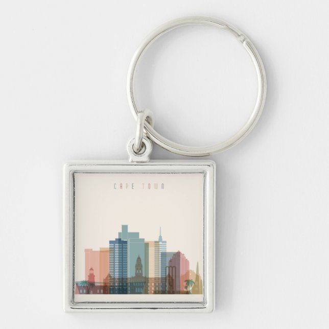 Cape Town, Africa | City Skyline Keychain (Front)