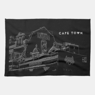 Cape Town Architecture Bakery Building Sketch Kitchen Towel