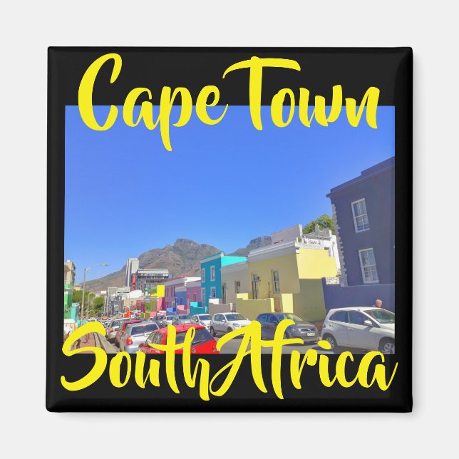 Cape Town Bo Kaap City View Magnet (Devant)