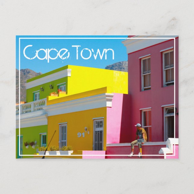 Cape Town Bo-Kaap Cityscape South Africa Postcard (Front)