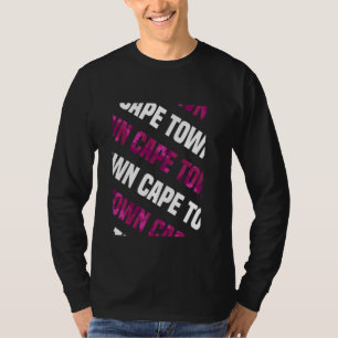 Cape Town Camo Pattern Pink Camouflage T-Shirt