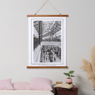 Cape Town Canal Walk Monochrome Life Hanging Tapestry