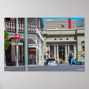 Cape Town Cityscape Architecture City South Africa Poster