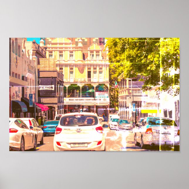 Cape Town Cityscape Architecture South Africa Poster (Front)