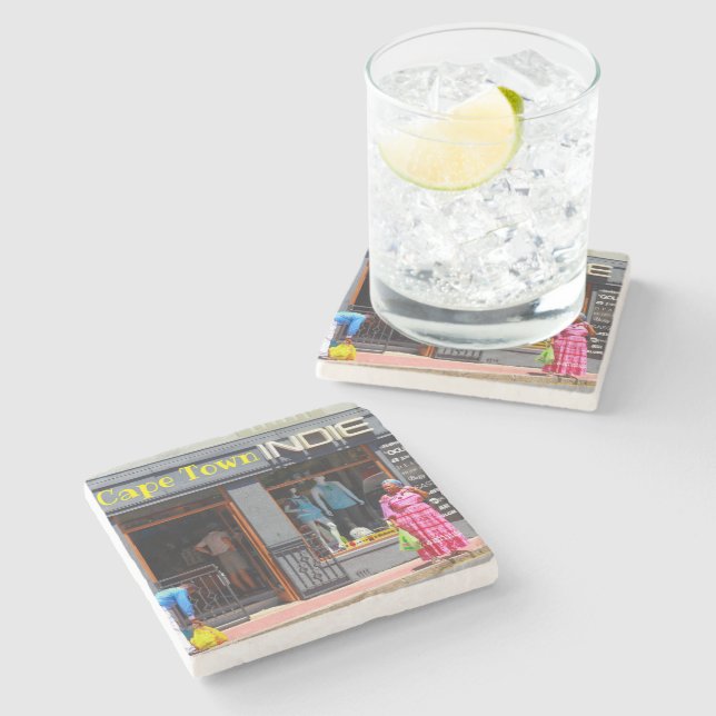 Cape Town Cityscape Architecture South Africa  Stone Coaster (Side)